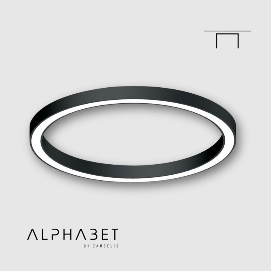 Alphabet FI ALPHA Ring Leuchte Deckenbefestigung